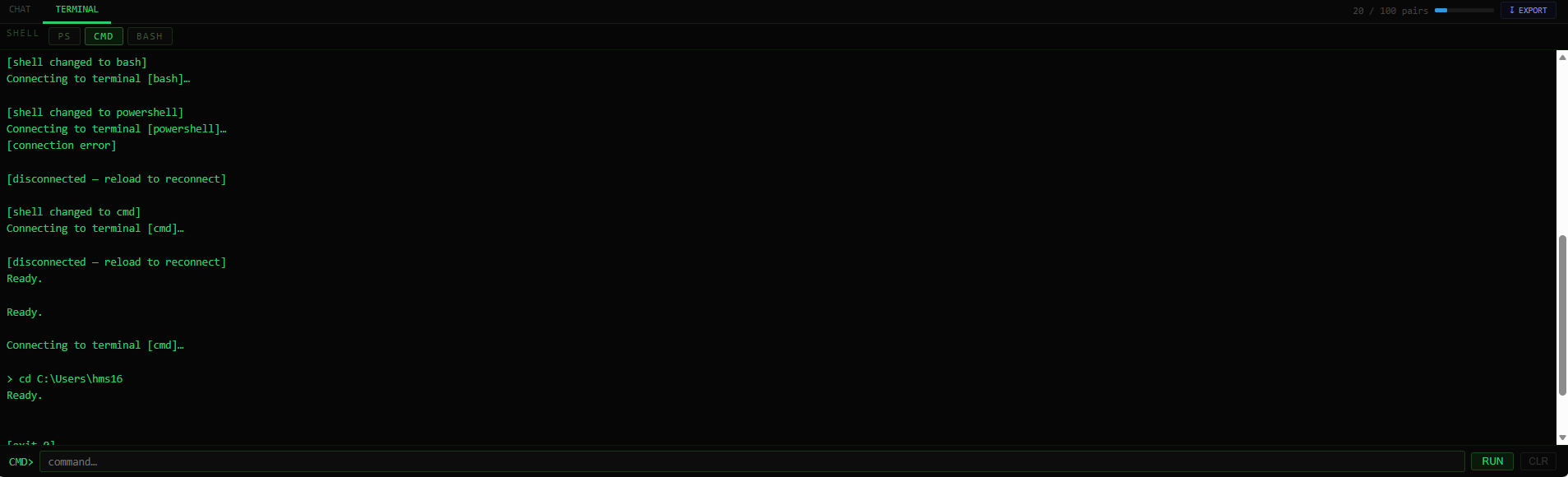 Terminal Monitor operations dashboard